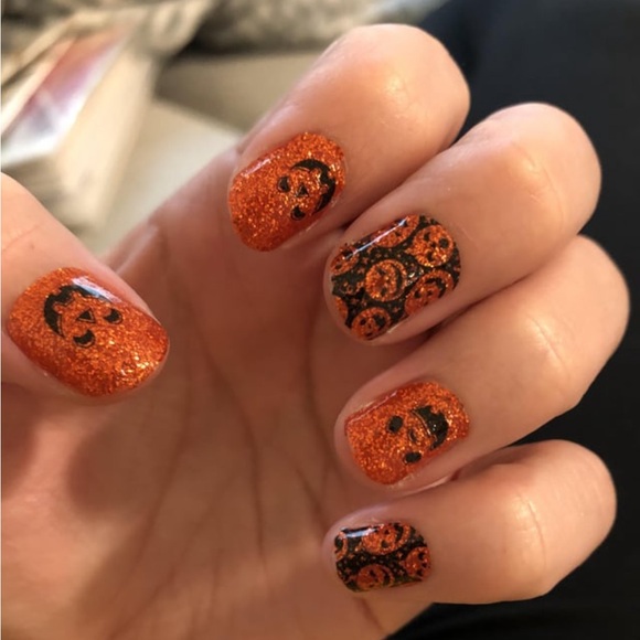 *Retired, HTF* Color Street: Oh My Gourd! | Halloween Orange Black Pumpkin - Picture 2 of 8